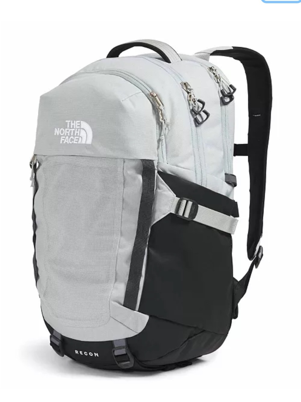 The North Face Surge Commuter Laptop Backpack - Light Gray and Black - Picture 3 of 16